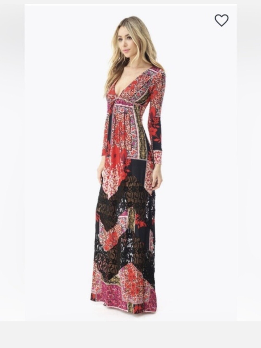 Sky Radwan Dress (black/red print) Sexy Classy Unique Boho Fairy Dress Wedding G